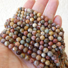 6mm Ocean Jasper Beads Genuine Fancy Jasper Colorful Beads 15" Gemstone Beads for Jewelry Making Gift for Crafters DIY Jewelry Making
