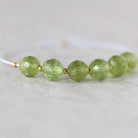 6mm Peridot Round Faceted Beads 6 Pcs Natural Green Gemstone for DIY Jewelry Making
