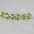 6mm Peridot Round Faceted Beads 6 Pcs Natural Green Gemstone for DIY Jewelry Making