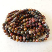 6mm Picasso Smooth Beads Jasper Genuine Beads 15