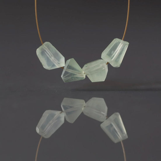 6mm Prehnite Nugget Beads Freeform Chunks Pale Green Natural Gemstone Beads Beading Crafter Gift DIY jewelry making