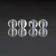 6mm AAA Rock Quartz Faceted Coin Beads 4 PCs Clear Crystal Quartz Genuine Gemstone Beads Jewelry Making Beading Craft Gift April Birthstone