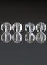 6mm Rock Quartz Beads - Faceted Coin Natural Gemstone 4 Pcs