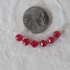 6mm Ruby Beads Faceted Round Lab Ruby Gemstone for DIY Jewelry Making Earrings Supplies