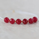 6mm Ruby Beads Faceted Round Lab Ruby Gemstone for DIY Jewelry Making Earrings Supplies