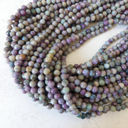6mm Ruby in Fuchsite Faceted Beads 15