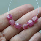 6mm Ruby Nuggets Stone Beads – Faceted Nugget Natural Gemstone