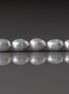 6mm Silver Gray Freshwater Pearl Beads - Rice Natural Gemstone 6.5" Strand