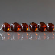 6mm Baltic Amber Beads Honey Amber Lemon Beads Cognac Amber Cherry Beads Genuine Amber 10pcs