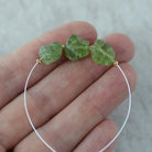 7-10mm Raw Peridot Nugget Beads 3 Pieces Freeform Chunks Rough Gemstone Green For DIY Jewelry Making