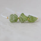 7-10mm Raw Peridot Nugget Beads 3 Pieces Freeform Chunks Rough Gemstone Green For DIY Jewelry Making