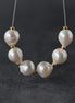 7.5mm Genuine Japanese Akoya Pearl Beads Baroque Cream Organic 6 PCs DIY Jewelry Making Supplies Earrings