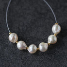 7.5mm Genuine Japanese Akoya Pearl Beads Baroque Cream Organic 6 PCs DIY Jewelry Making Supplies Earrings
