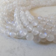 7.5mm Rainbow Moonstone Beads 15
