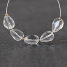 7mm AAA Rock Quartz Faceted Teardrops Beads 5 PCs Clear Crystal Quartz Natural Gemstone for DIY Jewelry Making