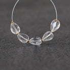7mm AAA Rock Quartz Faceted Teardrops Beads 5 PCs Clear Crystal Quartz Natural Gemstone for DIY Jewelry Making