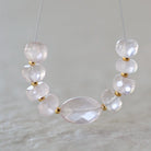 5mm AAA Mozambique Garnet Beads Faceted Rondelle Brazilian Rose Quartz 7mm Natural Gemstone for DIY Jewelry Making