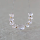 5mm AAA Mozambique Garnet Beads Faceted Rondelle Brazilian Rose Quartz 7mm Natural Gemstone for DIY Jewelry Making