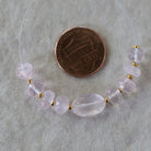 5mm AAA Mozambique Garnet Beads Faceted Rondelle Brazilian Rose Quartz 7mm Natural Gemstone for DIY Jewelry Making
