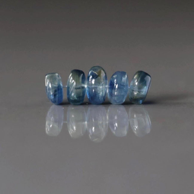 7mm 8mm AAA Blue Kyanite Rondelle Beads Smooth 5 PCs Gemstone Beads Beading Crafter Gift DIY Jewelry Making