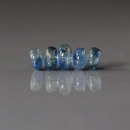 7mm 8mm AAA Blue Kyanite Rondelle Beads Smooth 5 PCs Gemstone Beads Beading Crafter Gift DIY Jewelry Making