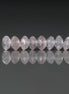 7mm Brazilian Rose Quartz Beads – Faceted Rondelle German Cut Natural Gemstone 8 Pcs