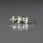 7mm Green Amethyst Cube Bead Faceted Beads Prasiolite Transparent Sparkly Gemstone Beads for Jewelry Making February Birthstone