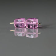 7mm Pink Zircon Beads Cube Faceted Nuggets Transparent Sparkly Gemstone Beads for Jewelry Making Earrings Pendants