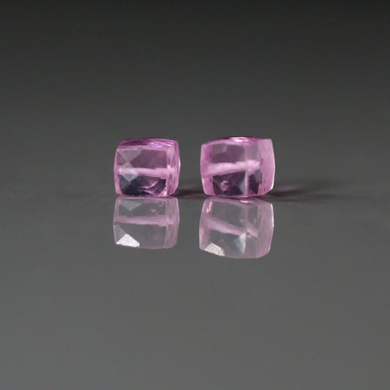 7mm Pink Zircon Beads Cube Faceted Nuggets Transparent Sparkly Gemstone Beads for Jewelry Making Earrings Pendants