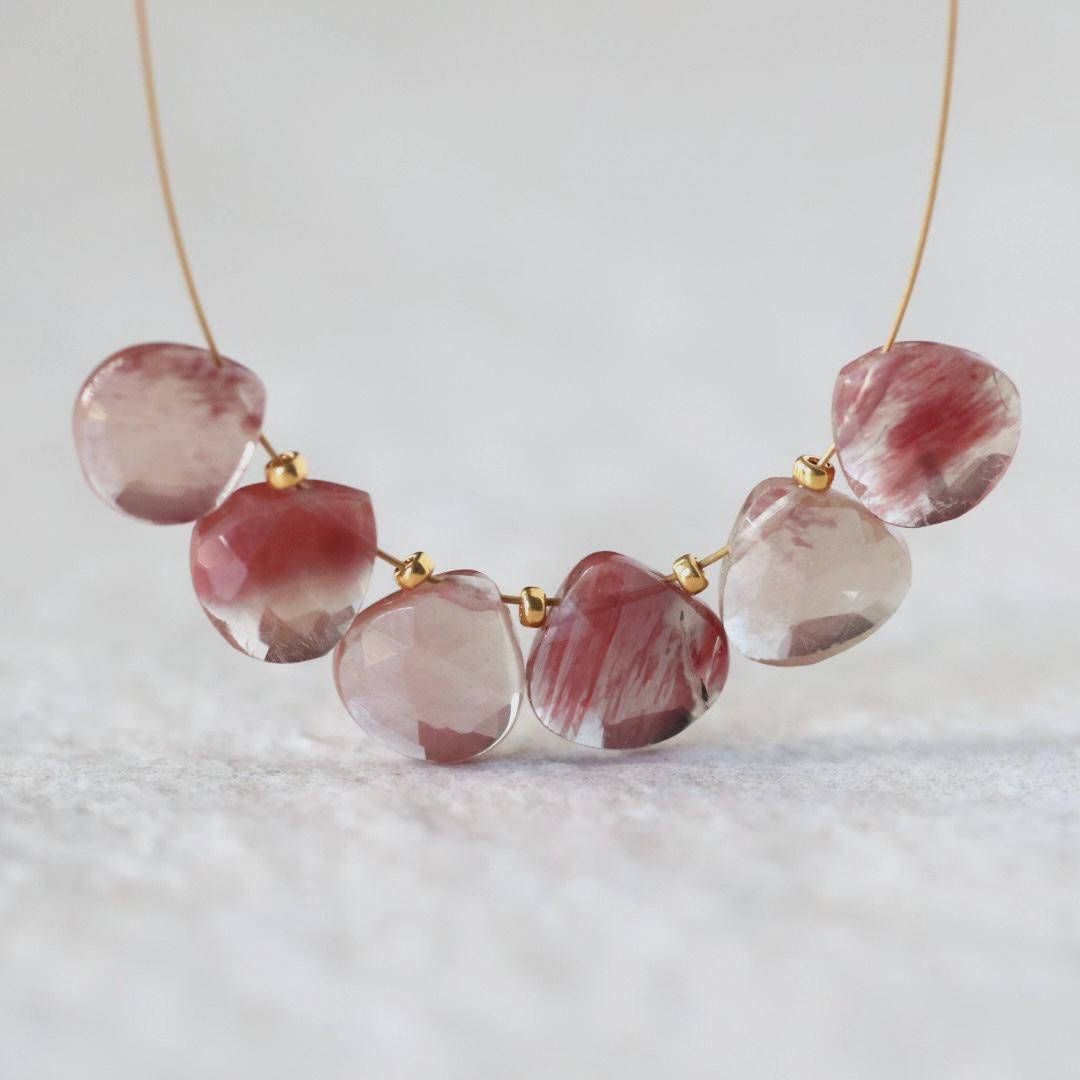 7mm Rare Andesine Briolette Beads – Faceted Heart Shape Teardrop Natural Gemstone