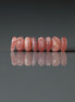 7mm Rhodochrosite Smooth Rondelle Beads 8 Pcs