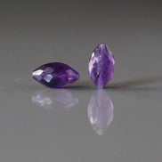 African Amethyst Barrel Beads Faceted Genuine Beads 7x13mm Oval For DIY Jewelry Making Earrings Gift February Birthstone