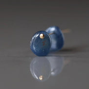 Natural Blue Sapphire Cabochon Beads Top Drilled Briolettes 2 PCs 7x9mm Smooth Drops Sapphire Genuine Gemstone DIY Jewelry Earrings Pendant
