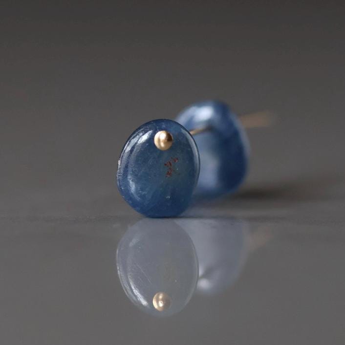 Natural Blue Sapphire Cabochon Beads Top Drilled Briolettes 2 PCs 7x9mm Smooth Drops Sapphire Genuine Gemstone DIY Jewelry Earrings Pendant