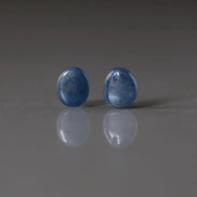 Natural Blue Sapphire Cabochon Beads Top Drilled Briolettes 2 PCs 7x9mm Smooth Drops Sapphire Genuine Gemstone DIY Jewelry Earrings Pendant