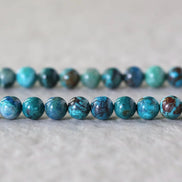 8.5mm AAA Chrysocolla Beads Smooth Round Natural Gemstone for DIY Jewelry Making