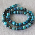 8.5mm AAA Chrysocolla Beads Smooth Round Natural Gemstone for DIY Jewelry Making