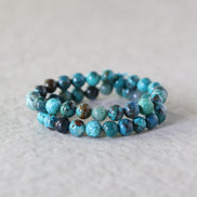 8.5mm AAA Chrysocolla Beads Smooth Round Natural Gemstone for DIY Jewelry Making