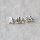 8 Thai Karen Hill Tribe Silver Stick Beads 1.2x4mm Tiny Tube Beads
