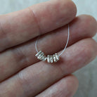 8 Thai Karen Hill Tribe Silver Stick Beads 1.2x4mm Tiny Tube Beads