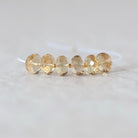 8mm AAA Champagne Citrine Rondelle Beads Faceted 6 Pcs Natural Gemstone for FIY Jewelry Making