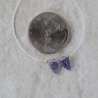 8mm AAA Iolite Leaf Beads Carved 2 Pcs Natural Blue Gemstone for DIY Jewelry Making
