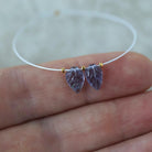 8mm AAA Iolite Leaf Beads Carved 2 Pcs Natural Blue Gemstone for DIY Jewelry Making