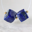 8mm AAA Lapis lazuli Cube Beads Natural Gemstone Beads for DIY Jewelry Making Earrings Supplies