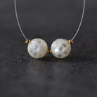 8mm Disco Ball Mother of Pearl Beads Smooth MOP Genuine Shell for DIY Jewelry Making Supplies
