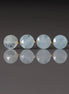 8mm Milky Aquamarine Beads - Faceted Coin Natural Gemstone