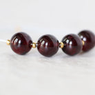8mm Mozambique Garnet Round Beads Smooth Polished 4 Pcs Natural Gemstone for DIY Jewelry Making Earrings