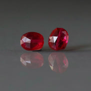 Ruby Oval Faceted Bead 8mm x 10mm Nugget Stone Chunk Gemstone Bead for Jewelry Making Beading Craft Gift Beads July Birthstone