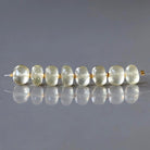 8mm Yellow Topaz Rondelle Beads – Faceted Rondelle Natural Gemstone - 8 pcs