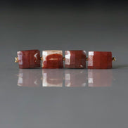 8x10mm Mookaite Jasper Rectangle Beads Checker Faceted Genuine Earth Tone Jasper Beads 4 PCs Gemstone Beads for Jewelry Making